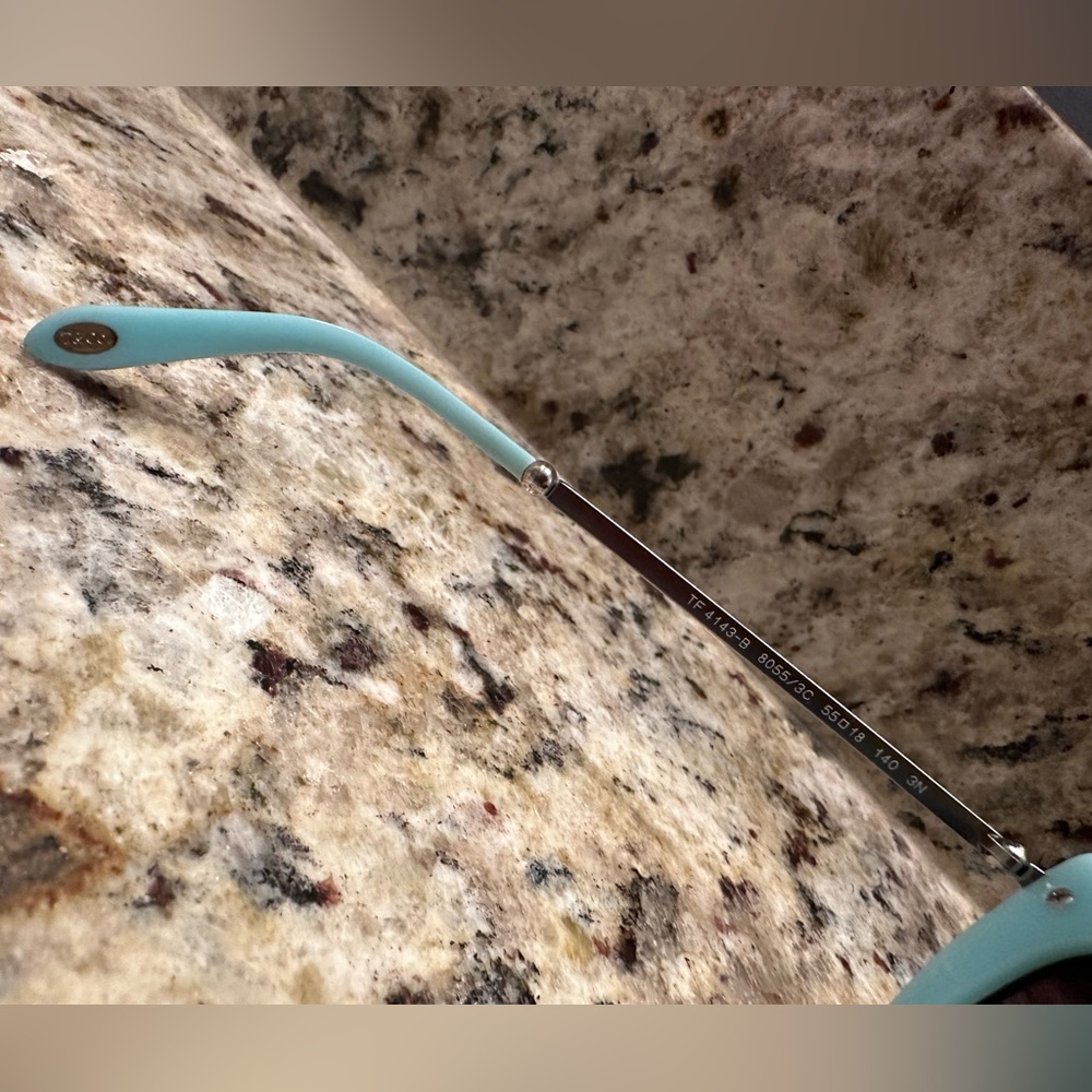 Tiffany & Co. Blue Black Crystal Sunglasses TF 4143-B RARE RETIRED - Picture 9 of 10